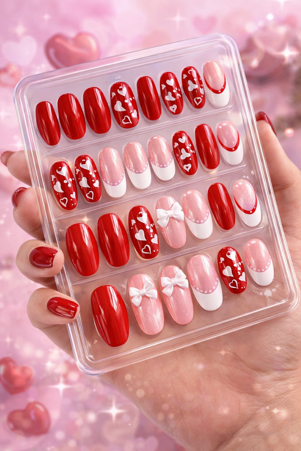 Faux Ongles Glamour – Effet Salon Élégant en 5 Minutes (24 Ongles)