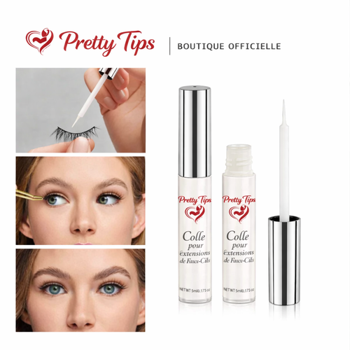 Colle pour Faux-Cils – Tenue Forte & Invisible – Lot de 2 Pots