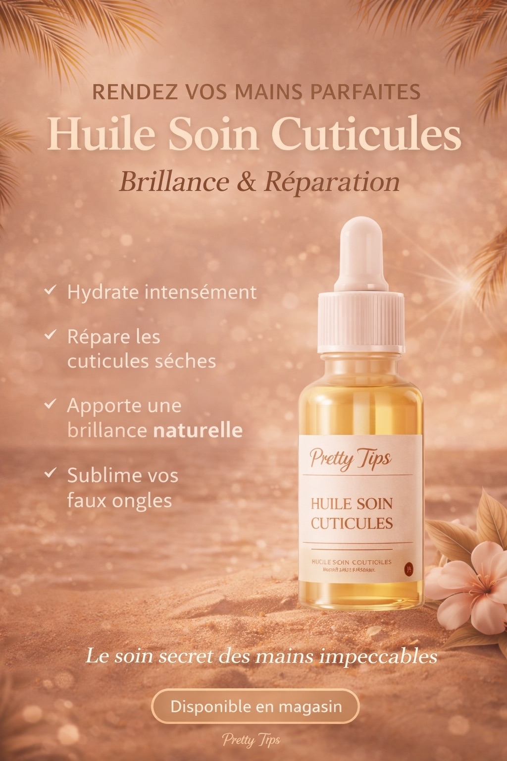 Huile Soin Cuticules – Brillance & Réparation | Pretty Tips