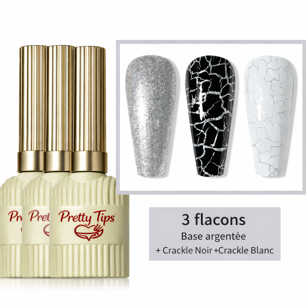 Vernis à Ongles Effet Crackle Naturel – Couleurs Brillantes & Craquelées pour Nail Art Élégant