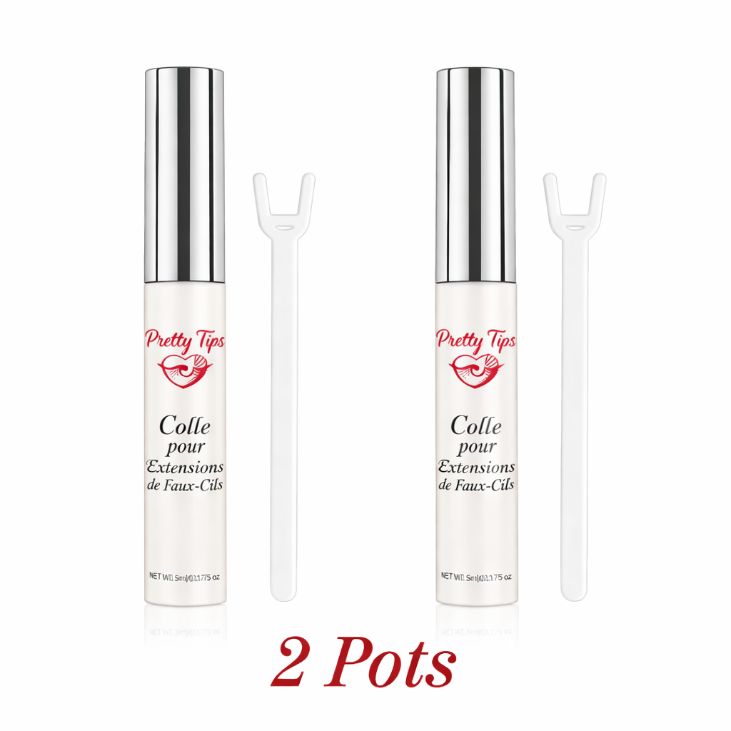 Colle pour Faux-Cils – Tenue Forte & Invisible – Lot de 2 Pots
